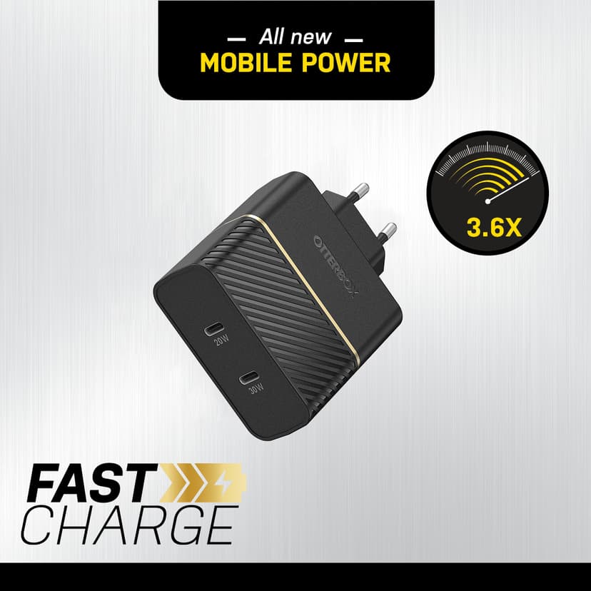 Otterbox Wall Charger 50W Svart