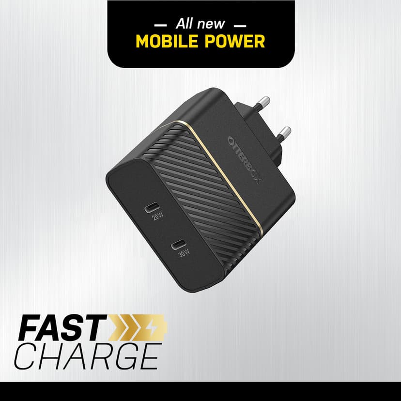 Otterbox Wall Charger 50W Musta
