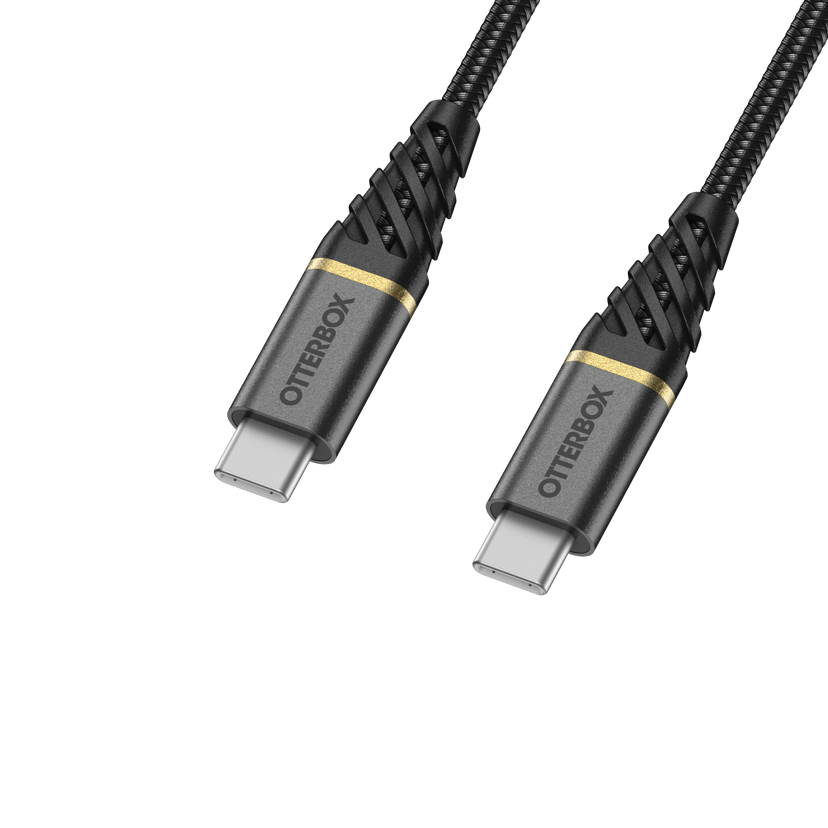 Otterbox USB-C till USB-C-kabel Premium 1m USB C USB C Svart