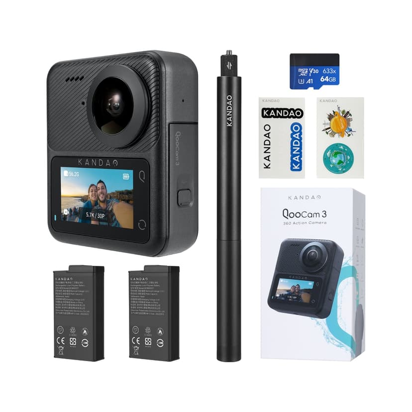Kandao QooCam 3 Travel Combo - 360-Kamera