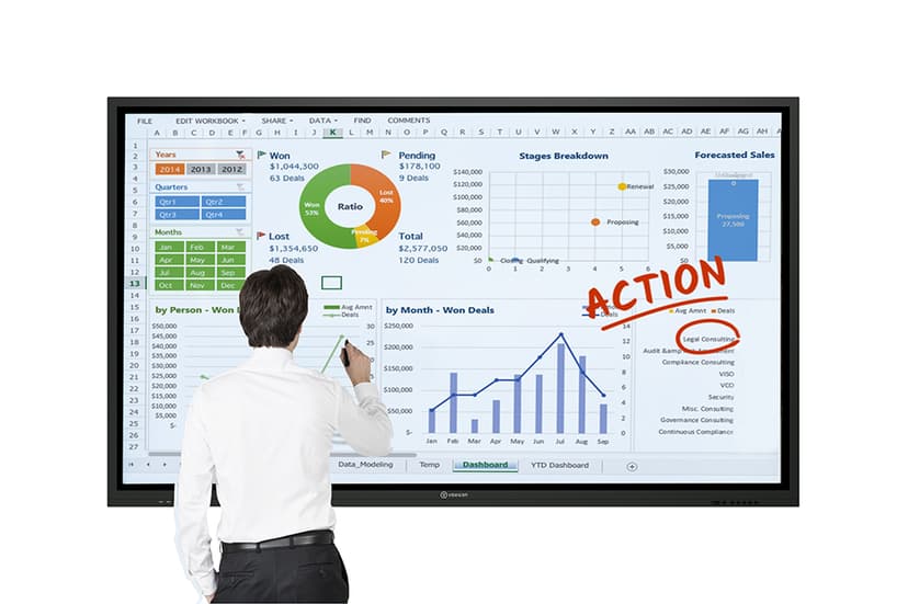Voxicon Digital Whiteboard W65U3PAP Zwart