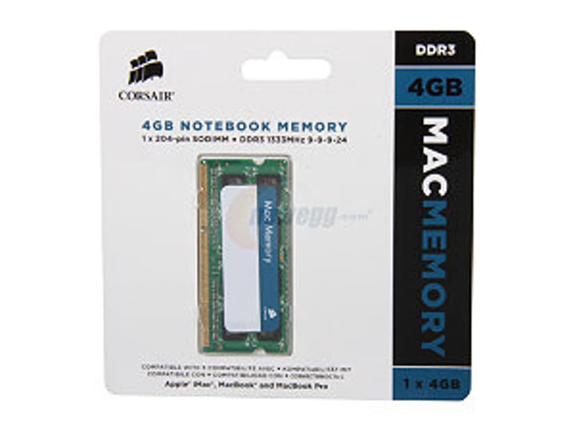 Corsair Mac Memory 4GB 1333MHz DDR3 204-pin SO-DIMM