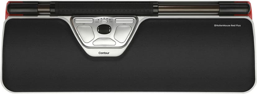 Contour Design RollerMouse Red Plus Wired USB-C Control Bar Zwart, Rood, Wit