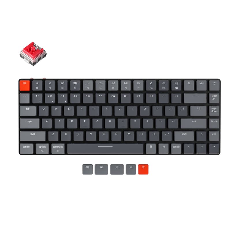 Keychron K3 RGB v2 Keychron LP Red - (Fyndvara klass 1) Keychron Optical Red Nordisk