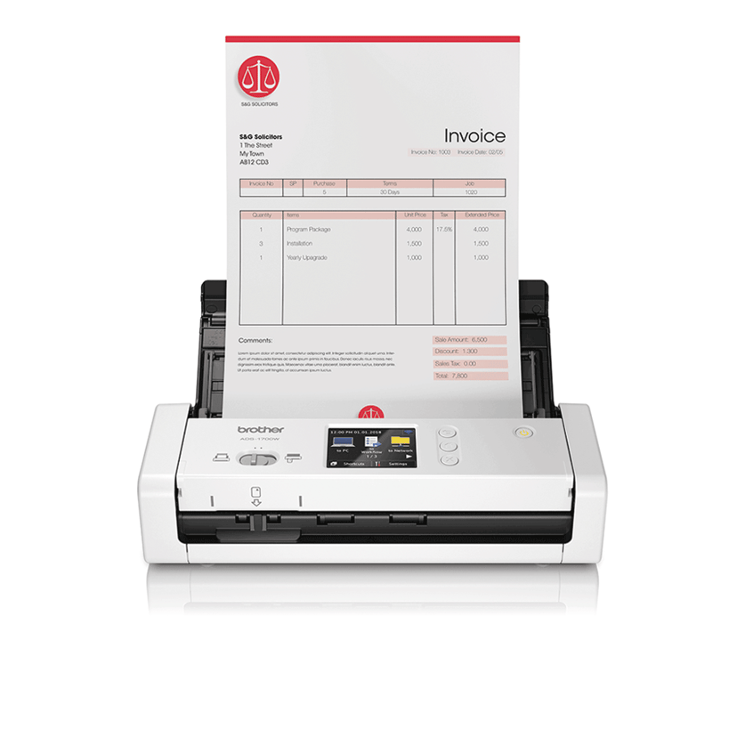 Brother ADS-1700W Document Scanner