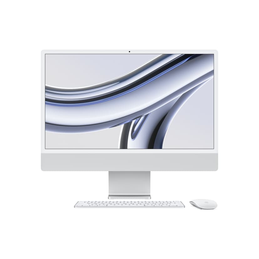 Apple iMac (2023) 24" Sølv Apple M3 8GB 256GB 23.5"