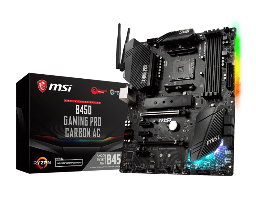 MSI B450 Gaming Pro Carbon AC AM4 ATX Moderkort
