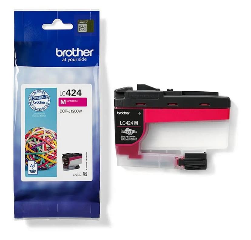 Brother Inkt Magenta 750 Pagina's LC-424M