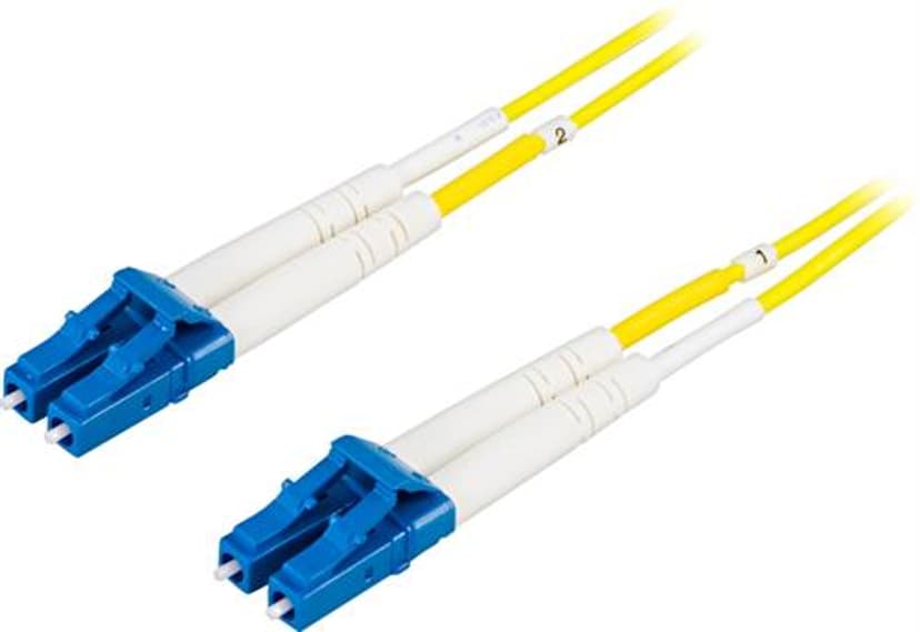 Deltaco Fiberoptisk kabel 5m LC LC OS2