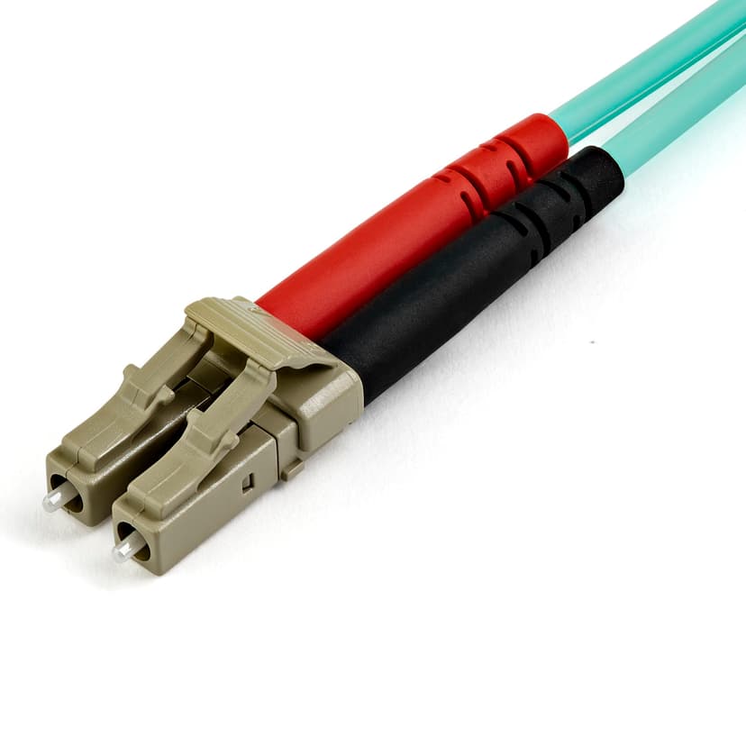 Startech StarTech.com 10m LC/UPC naar LC/UPC OM4 Multimode Glasvezel Netwerkkabel, 50/125µm LOMMF/VCSEL Zipcord Fiber, 100G Netwerken, Low Insertion Loss, LSZH Fiber Patch Kabel 10m LC LC OM4