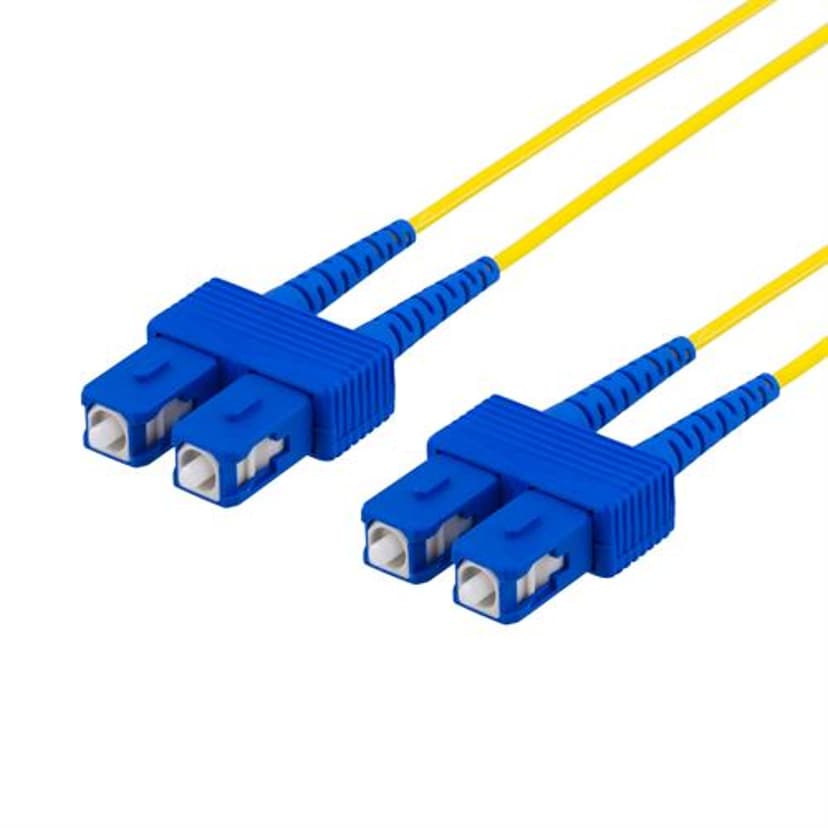 Deltaco Fiberoptisk kabel 10m SC SC OS2
