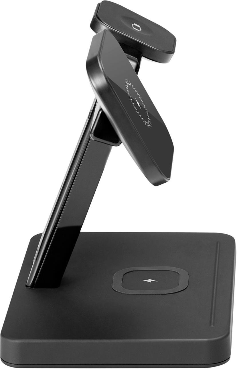 Cirafon On-table Qi Fast Charger Wireless Multistand Musta