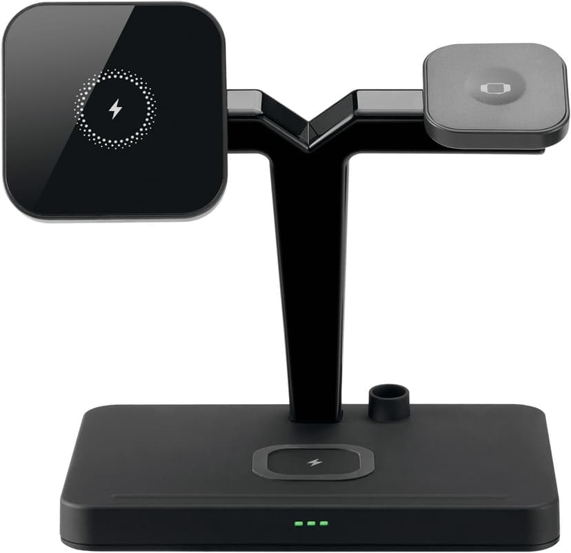 Cirafon On-table Qi Fast Charger Wireless Multistand Musta