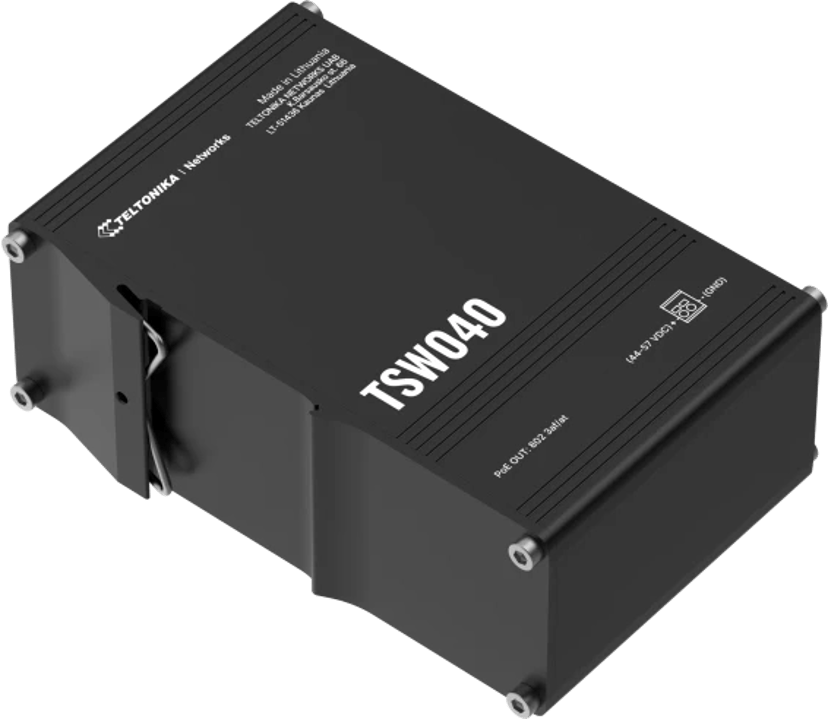 Teltonika TSW040 8xFE PoE 240W DIN Switch