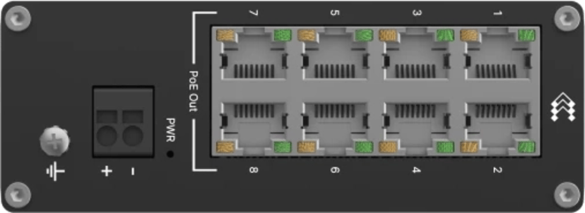 Teltonika TSW040 8xFE PoE 240W DIN Switch