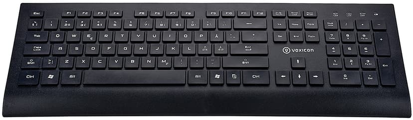 Voxicon DK-602WLB tangentbord RF Trådlös QWERTY Nordic Trådlös Nordic