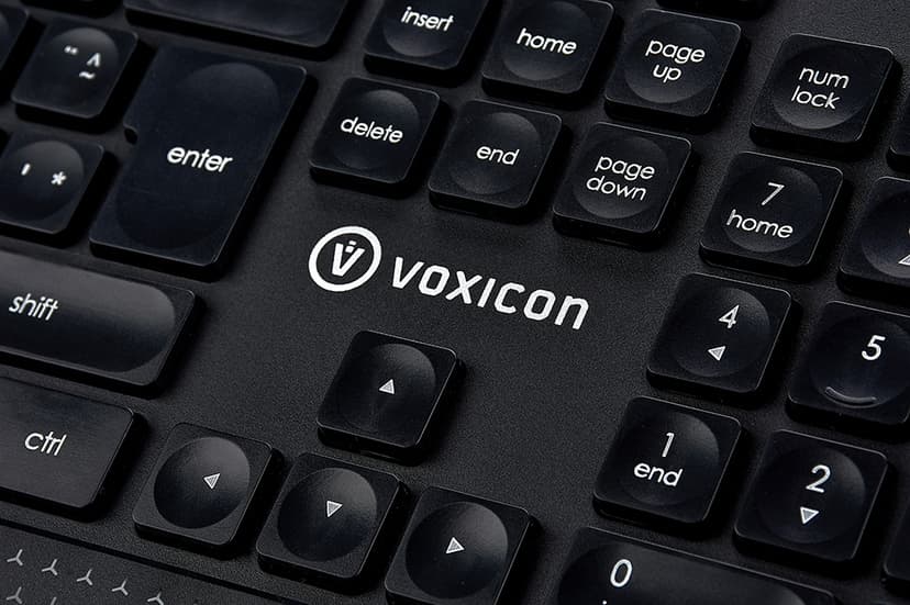 Voxicon DK-602WLB tangentbord Kontor RF Trådlös QWERTY Nordic Trådlös Nordisk
