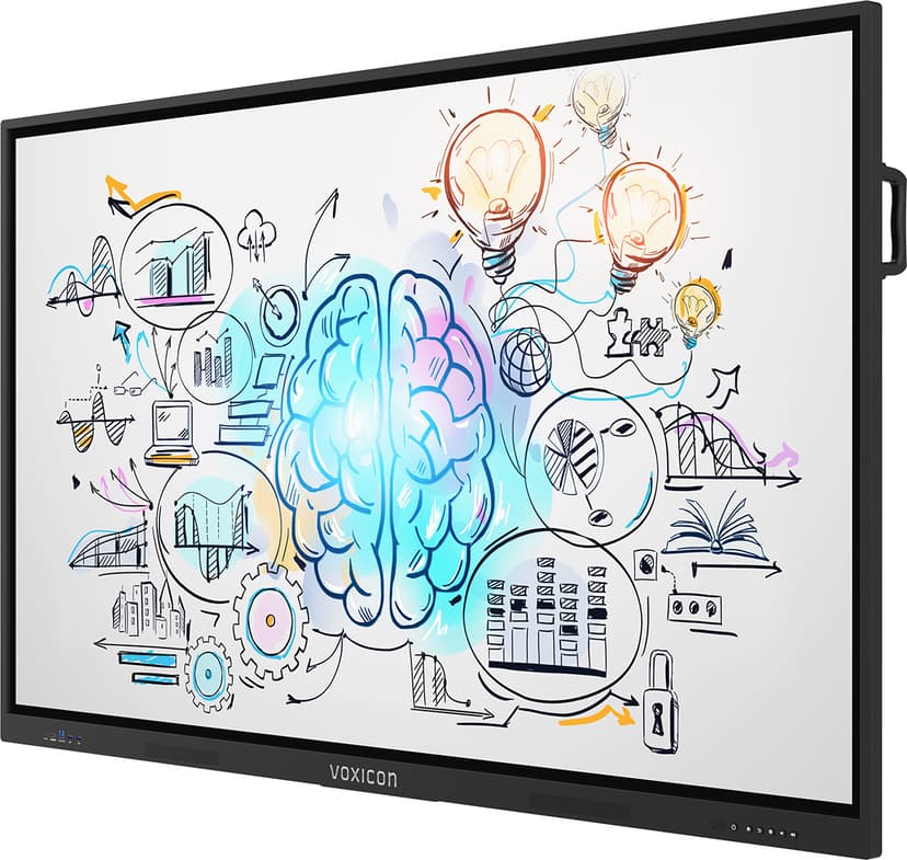 Voxicon Digital Whiteboard W75U4PAP UHD Musta