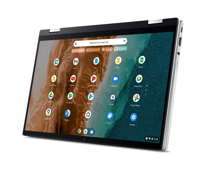 Acer Chromebook Spin 514 CP514-2H-597C Intel® Core™ i5 i5-1130G7 35,6 cm (14") Touchscreen 8 GB LPDDR4x-SDRAM 256 GB SSD Wi-Fi 6 (802.11ax) ChromeOS Zilver Core i5 8GB 256GB 14"