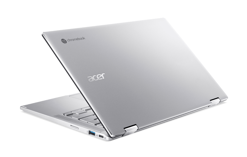Acer Chromebook Spin 514 CP514-2H-597C Intel® Core™ i5 i5-1130G7 35,6 cm (14") Touchscreen 8 GB LPDDR4x-SDRAM 256 GB SSD Wi-Fi 6 (802.11ax) ChromeOS Zilver Core i5 8GB 256GB 14"