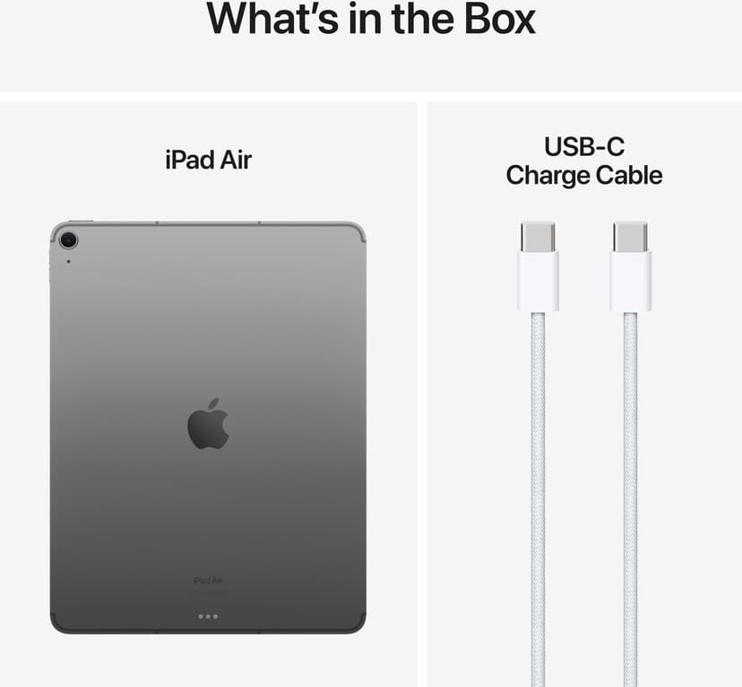 Apple iPad Air (2024) Wi-Fi + Cellular 8GB 13" Apple M 256GB Rymdgrå