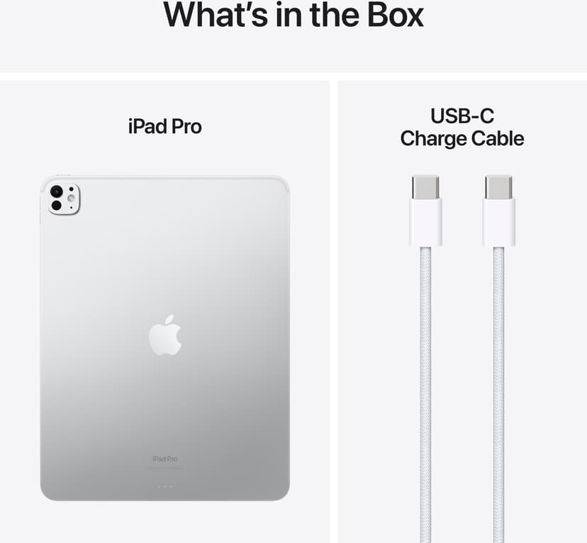 Apple iPad Pro (2024) WiFi Standardglas 13" Apple M 2000GB Silver