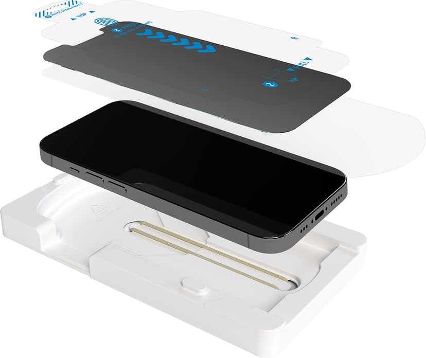 Cirafon Privacy Skärmskydd Glas iPhone 13, iPhone 13 Pro, iPhone 14, iPhone 16e