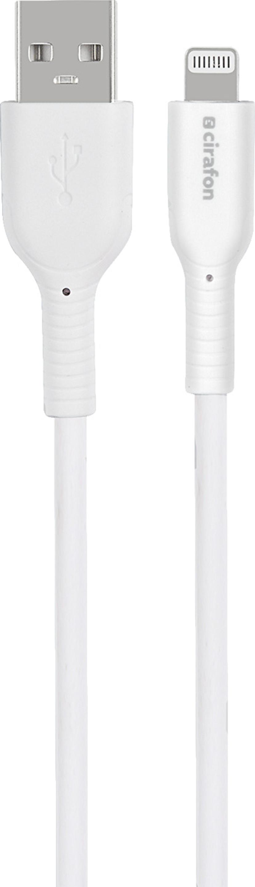 Cirafon USB-C till Lightning Snabbladdningskabel - för iPhone/iPad 0.5m Vit