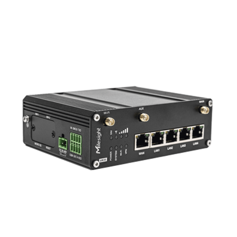 Milesight UR35-L04AF-W trådløs ruter Raskt Ethernet Enkeltbånd (2.4 GHz) 4G Sort