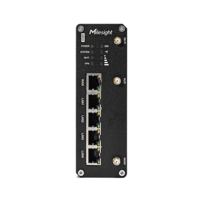 Milesight UR35-L04AF-W trådløs ruter Raskt Ethernet Enkeltbånd (2.4 GHz) 4G Sort