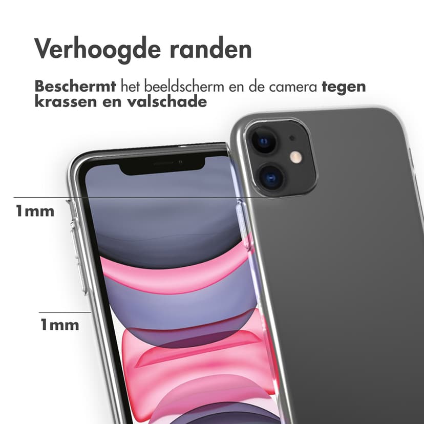 Accezz Clear Backcover iPhone 11 Transparant
