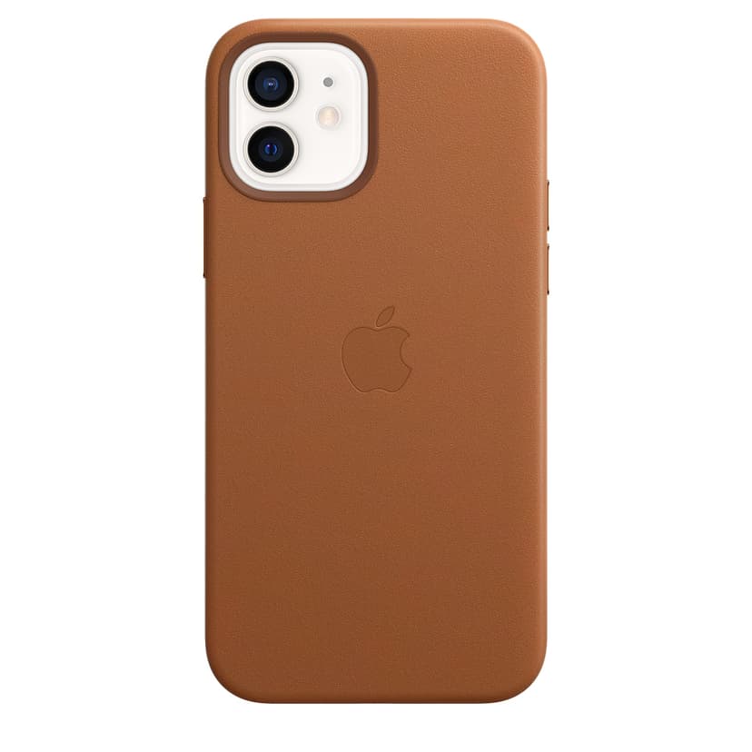 Apple Leather Case with MagSafe iPhone 12, iPhone 12 Pro Brun