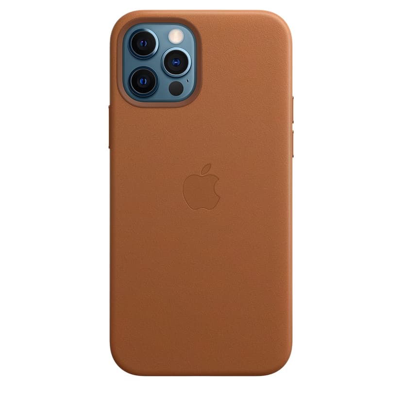 Apple Leather Case with MagSafe iPhone 12, iPhone 12 Pro Brun