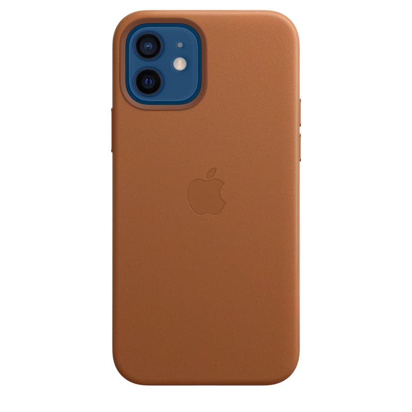 Apple Leather Case with MagSafe iPhone 12, iPhone 12 Pro Brun