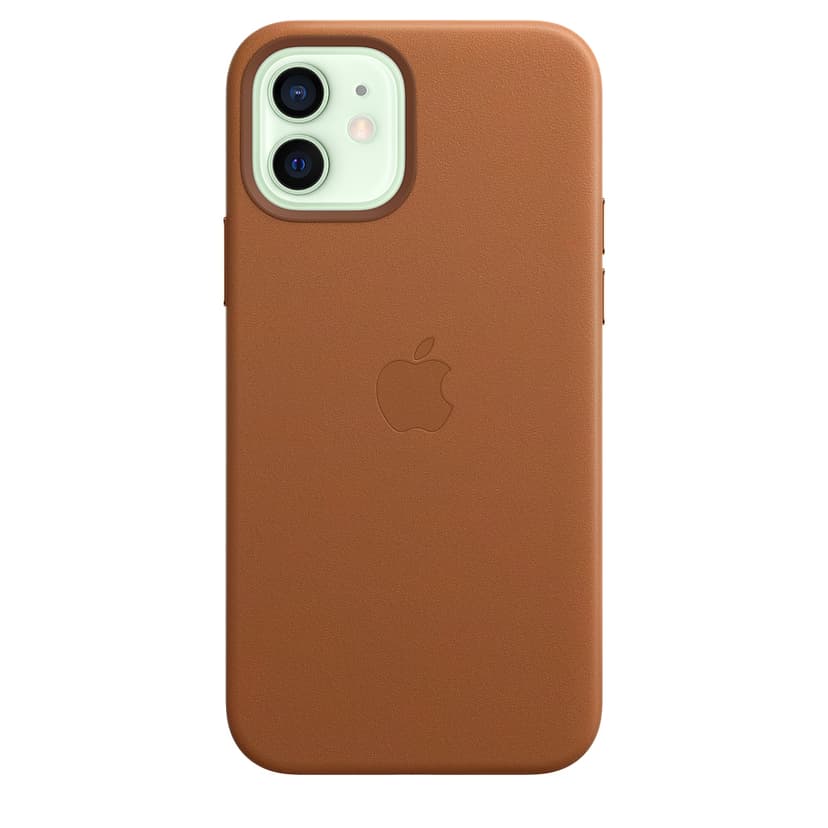 Apple Leather Case with MagSafe iPhone 12, iPhone 12 Pro Brun