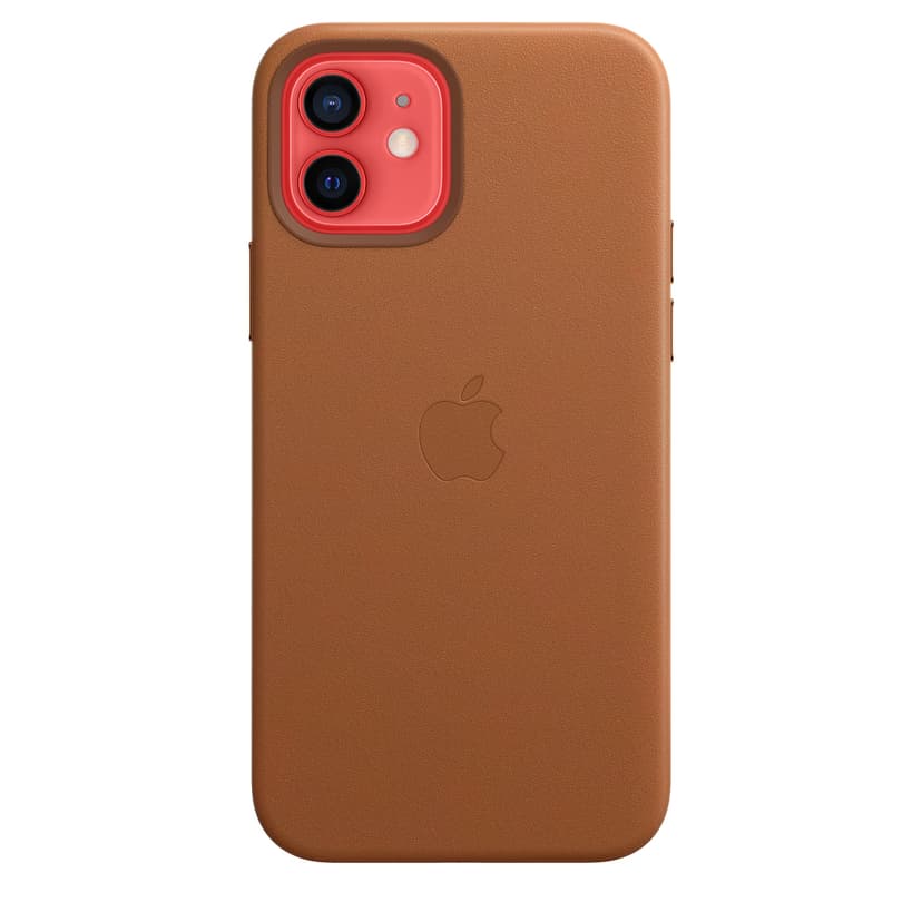 Apple Leather Case with MagSafe iPhone 12, iPhone 12 Pro Brun