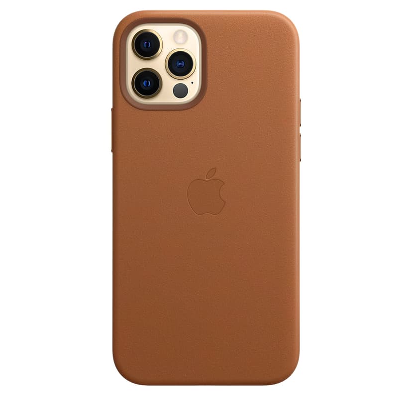 Apple Leather Case with MagSafe iPhone 12, iPhone 12 Pro Brun