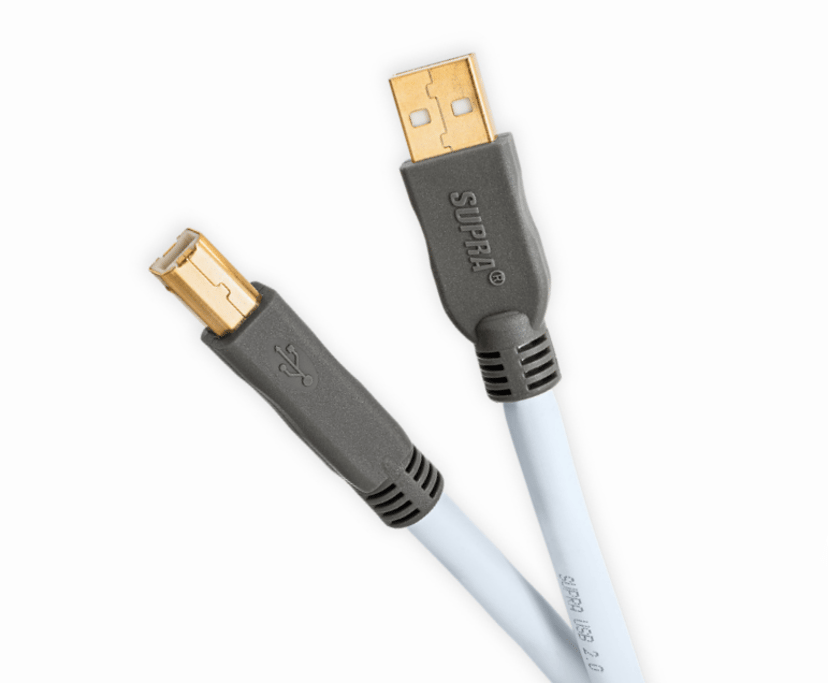 Jenving Supra USB 2.0 0.7m USB-A USB-B Svart, Blå
