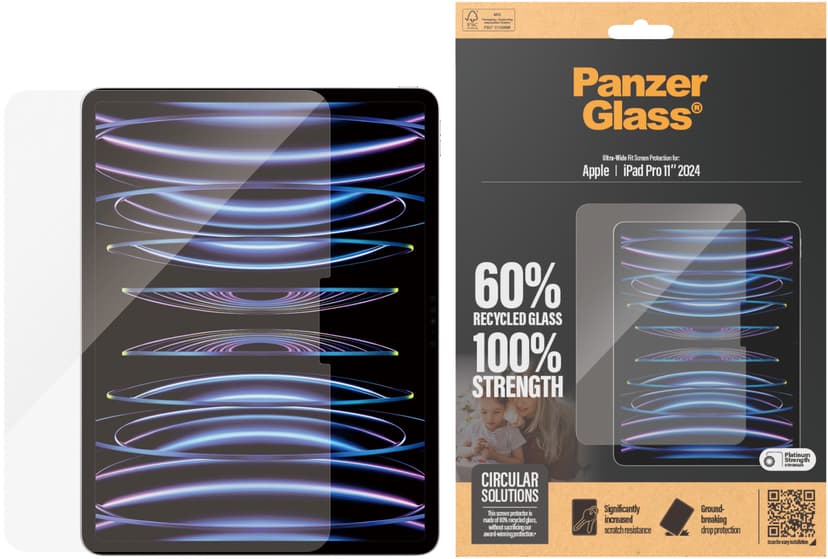 Panzerglass Ultra-Wide Fit skärmskydd iPad Pro 11" (M4), iPad Pro 11" (M5)