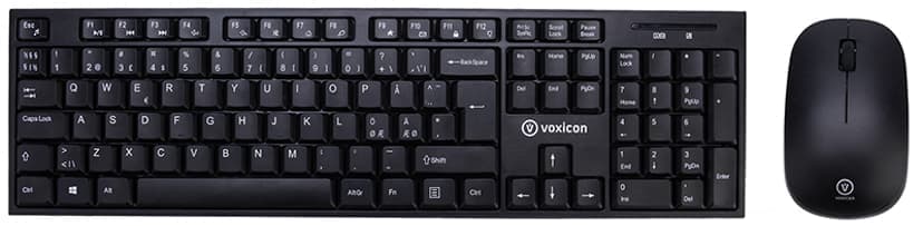 Voxicon Wireless Keyboard And Mouse 200Wl V.2 Nordisk