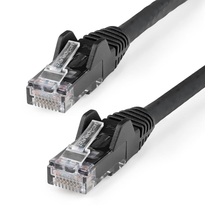 Startech StarTech.com N6LPATCH1MBK netwerkkabel Zwart 1 m Cat6 U/UTP (UTP) RJ-45 Cat6 1m Zwart