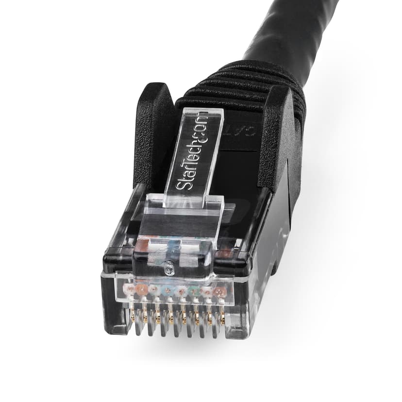 Startech StarTech.com N6LPATCH1MBK netwerkkabel Zwart 1 m Cat6 U/UTP (UTP) RJ-45 Cat6 1m Zwart