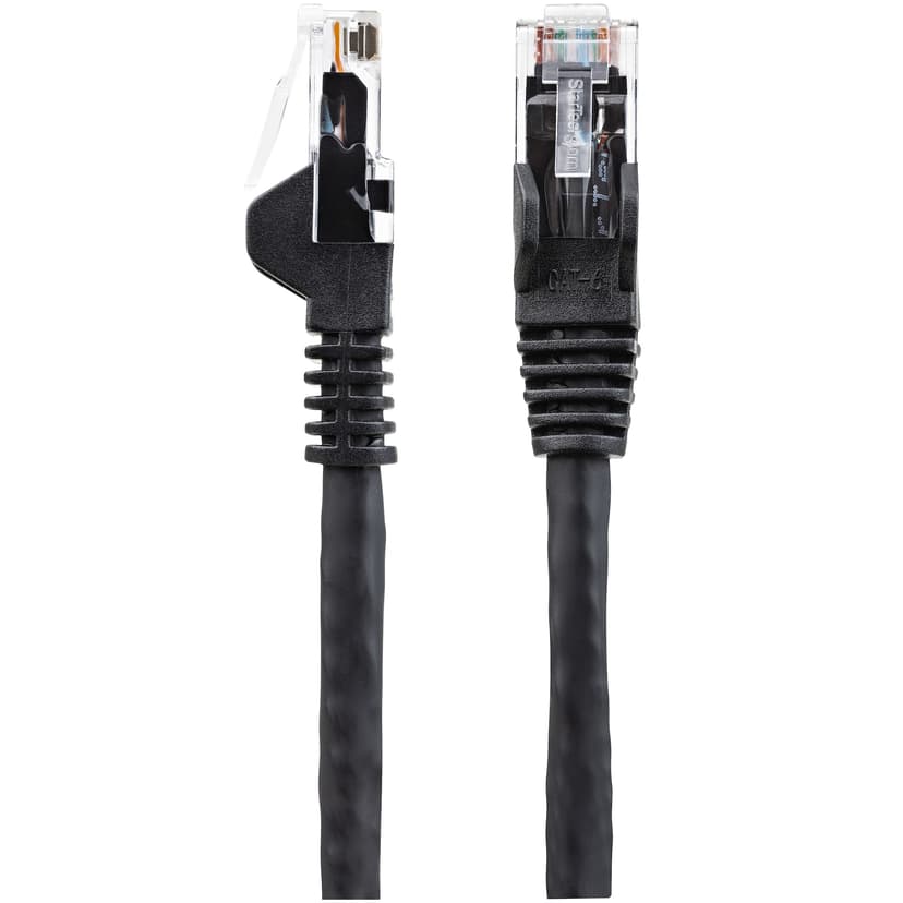 Startech StarTech.com N6LPATCH1MBK netwerkkabel Zwart 1 m Cat6 U/UTP (UTP) RJ-45 Cat6 1m Zwart