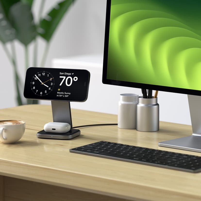 Satechi 2-in-1 Foldable Qi2 Wireless Charging Stand Sort