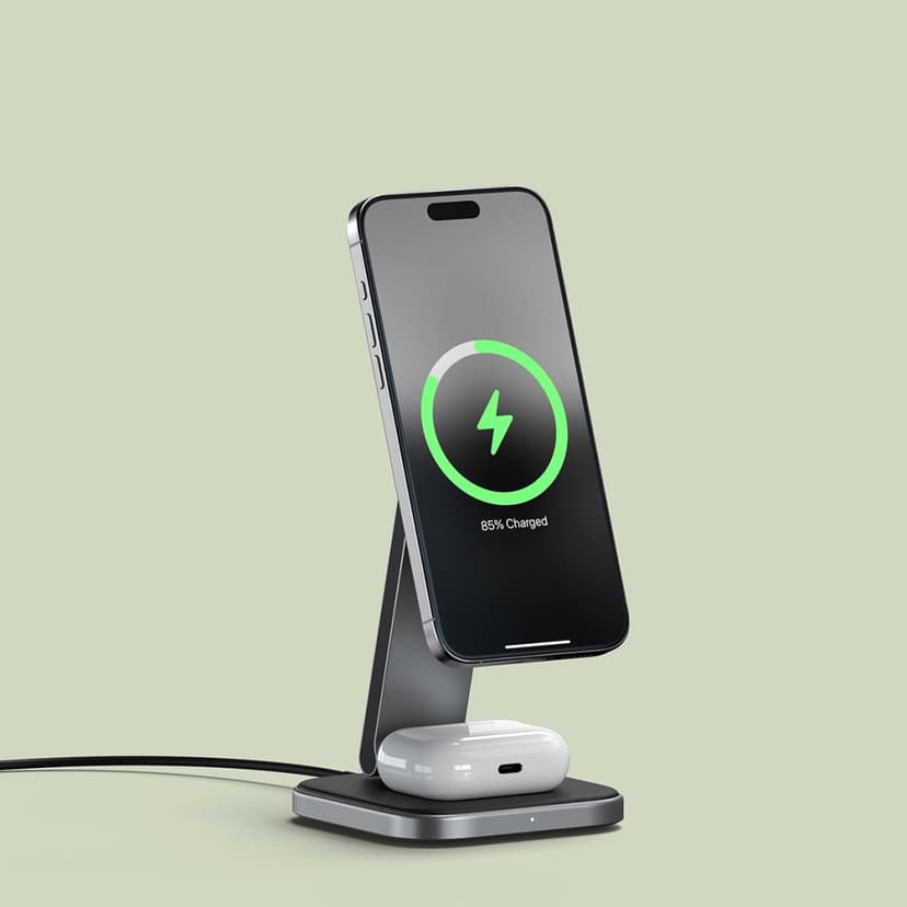 Satechi 2-in-1 Foldable Qi2 Wireless Charging Stand Sort