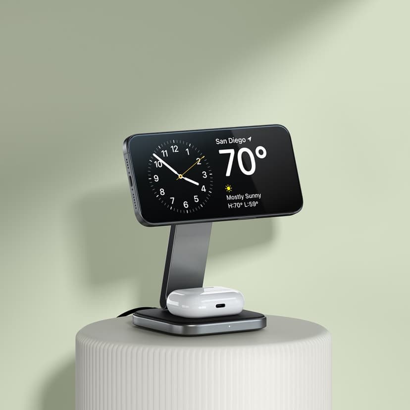 Satechi 2-in-1 Foldable Qi2 Wireless Charging Stand Sort