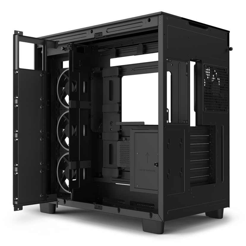 NZXT H9 Elite Premium Dual Chamber Midi Tower Musta