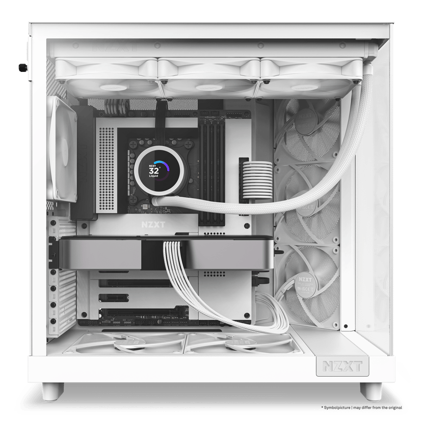 NZXT H6 Flow Midi Tower Hvit