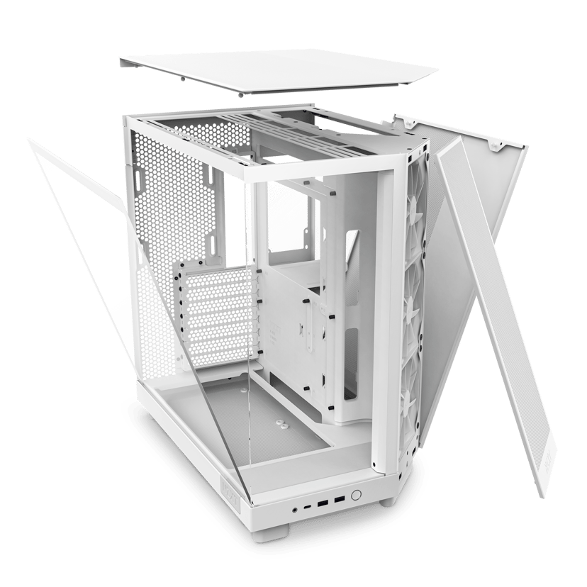 NZXT H6 Flow Midi Tower Hvit