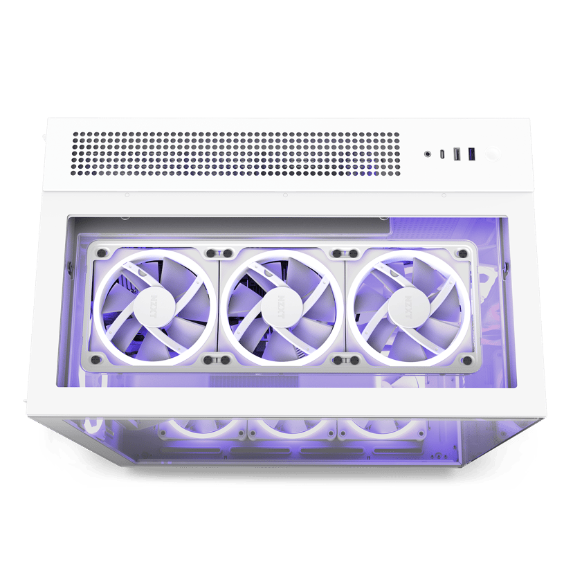 NZXT H9 Elite Premium Dual Chamber Midi Tower Hvit